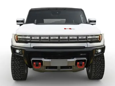 GMC Hummer EV Pickup 2022 Low-poly 3D model