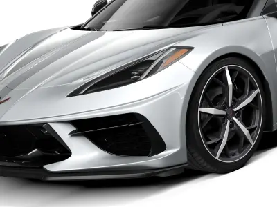 Chevrolet Corvette C8 Stingray Convertible 2020 3D model