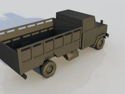 dodge 250 Free low-poly 3D model