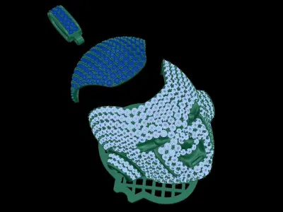 Frieza gold pendants NN083 3D print model