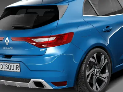 Renault Megane GT 2016 3D model