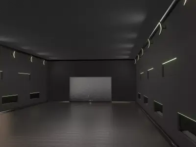 WAREHOUSE interior 3D car studio 3D model