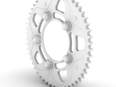 motorcycle rear sprocket gear 3D model