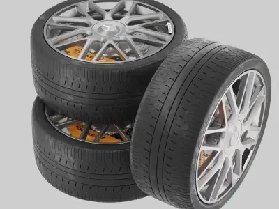 wheel mercedes AMG 3D model