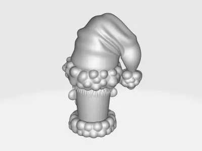 Christmas Cartoon Character Bust Funny Holiday Decoration 3D print model