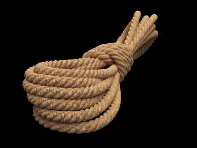 Photorealistic Rope 3D model