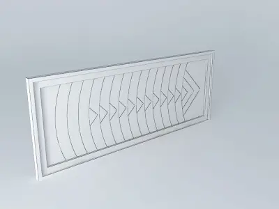 Painting abstract framed piece of art Free 3D model