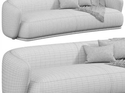 Rene Sofa by Meridiani 3 3D model