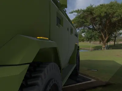 Modern Military Vehicle Low-poly 3D model