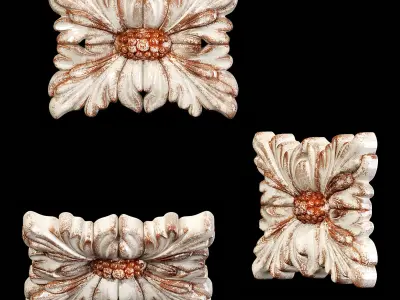 Classic carved 039 3D model