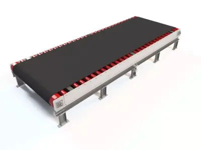 NON MOTORIZED CONVEYOR BELT MODEL 3D model