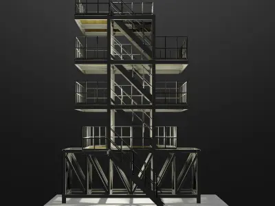 Industrial building 006 3D model