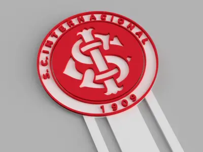 Sport Club Internacional Porto Alegre Football Shield Bookmark Free 3D print model
