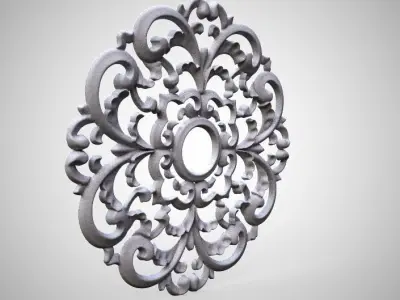 Engraving  no2 Low-poly 3D model