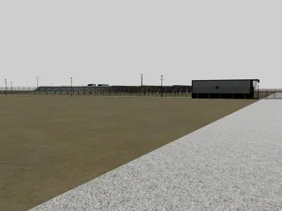 500 kWp AC SOLAR PLANT SITE 3D model