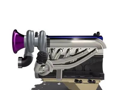 RB26 Nissan Race Engine 3D print model