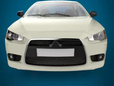 Sedan car 3D model shop