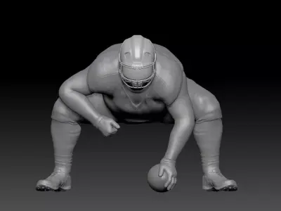 NFL PLAYER LINE OFFENCE CENTER 3D print model