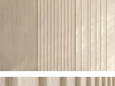 Wood panel set v08 3D model