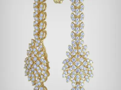 Bracelet and Earring Set 3D printable model 0113 3D Model Pack