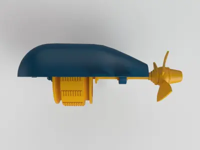 Hydroelectric power station 3D model