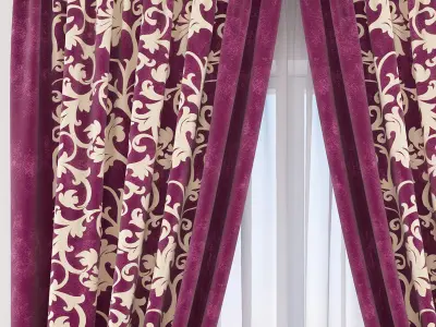 Set 56 Curtains 3D model