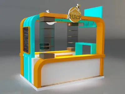 Booth Exhibition Stand a331c 3D model