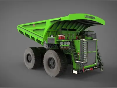 heavy mining truck 3D model