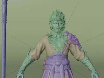 Black Myth Wukong  Rigged 3D Character Model high quality 3D model