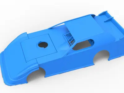 Shell of Dirt Modified Super stock car Scale 1 to 25 3D print model