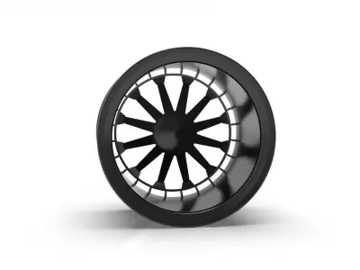 Black Rhino rim design  3D print model