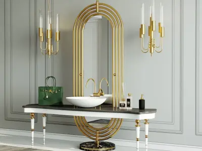 Colosseum Floor mirror by Maison Valentina 3D model