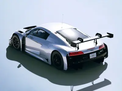 Audi R8 LMS GT3 2019 Low-poly 3D model