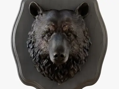 Bear head 3D model