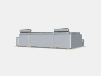 SORVALLEN Corner sofa 4-seat Low-poly 3D model