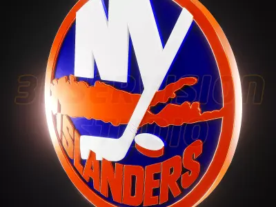 New York Islanders logo - Cinematic - 3D print 3D model