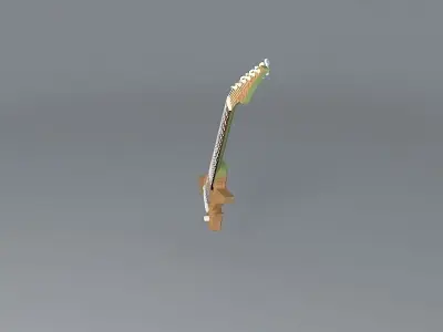 Radical Explorer designed guitar Free 3D model