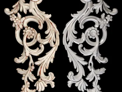 Classic carved 026 3D model