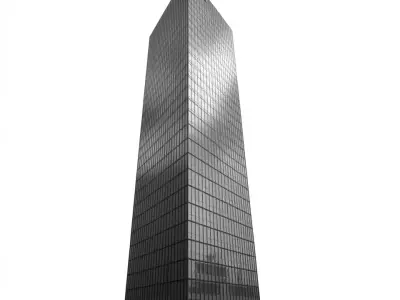 Sleek Glass Skyscraper model pack Low-poly 3D model