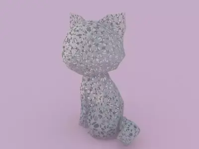A small cat 3D model