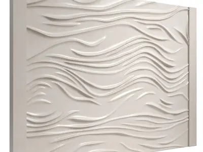 Decorativ panel wave 25 3D model