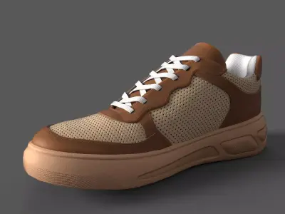 ASOS DESIGN Dixon skater sneakers Low-poly 3D model