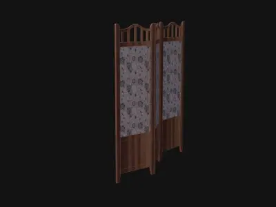 Antique Room Divider Low-poly 3D model