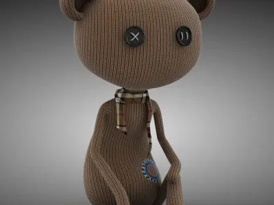 Bear - Puppet Low-poly 3D model