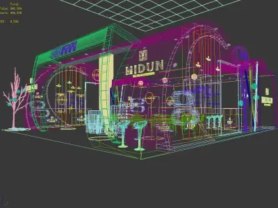Exhibition - Area - 11X10 3DMAX2009-015 3D model
