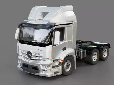 Mercedes Benz Antos Semi Truck 3D model