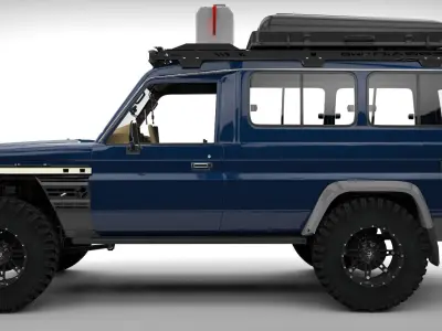 LAND CRUIER LONG CHASSIS ECOTECNE Low-poly 3D model