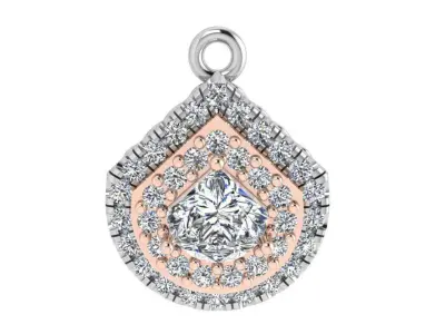Fashion Diamond Pendant 3400 3D print model