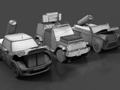 RED BULL CARS 3D model