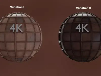 Japanese Ceiling Texture and 3D Asset Low-poly 3D model